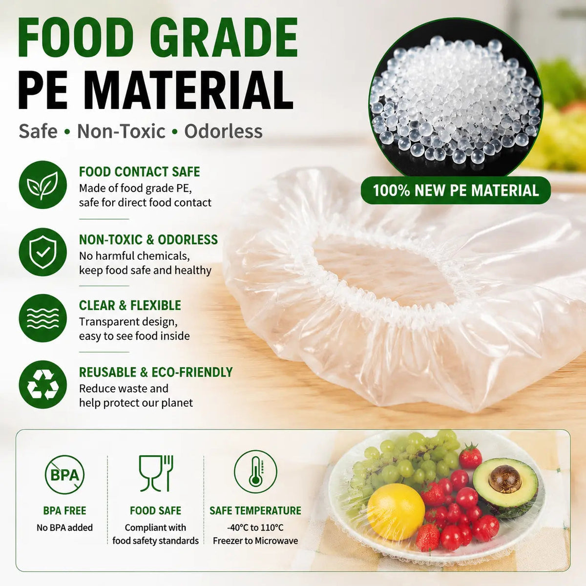 🔥Disposable Stretch Food Covers for Bowls & Plates