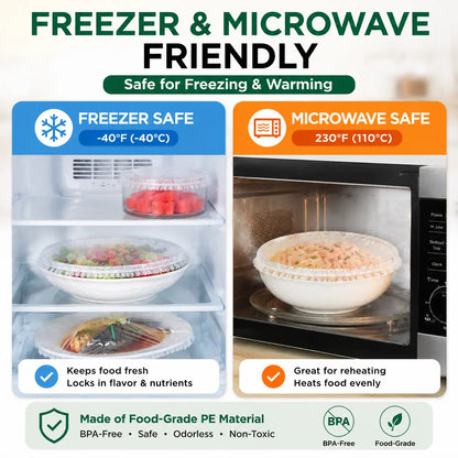 🔥Disposable Stretch Food Covers for Bowls & Plates