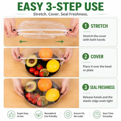 🔥Disposable Stretch Food Covers for Bowls & Plates