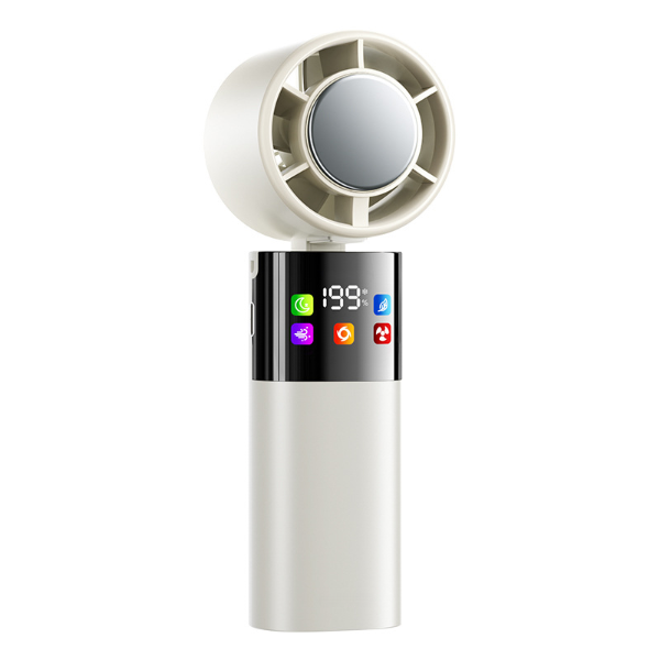 ❄️ Smart Portable Cooling Fan with Full-Color Screen