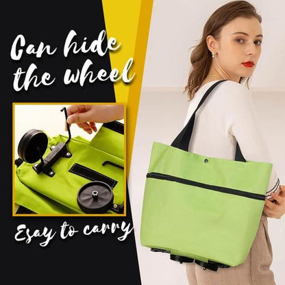 🔥2026 Hot Sale🔥 2 in 1 Foldable Shopping Cart Bag🎁
