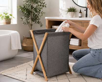 Wooden Laundry Basket