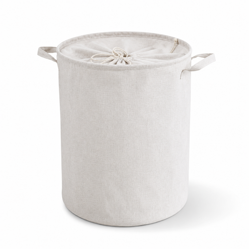 Thick Linen Fabric Laundry Basket