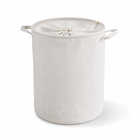 Thick Linen Fabric Laundry Basket