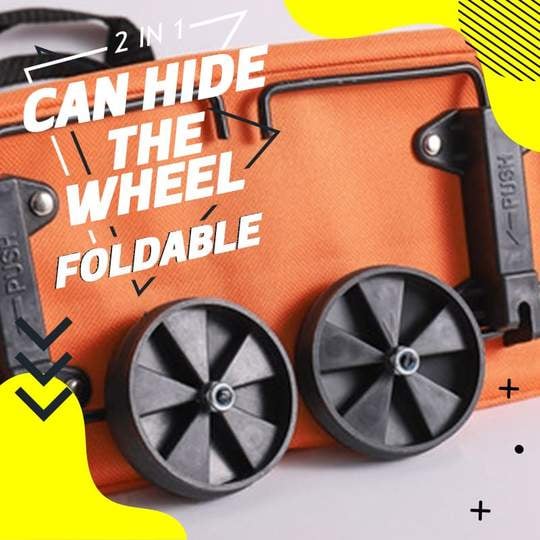 🔥2026 Hot Sale🔥 2 in 1 Foldable Shopping Cart Bag🎁